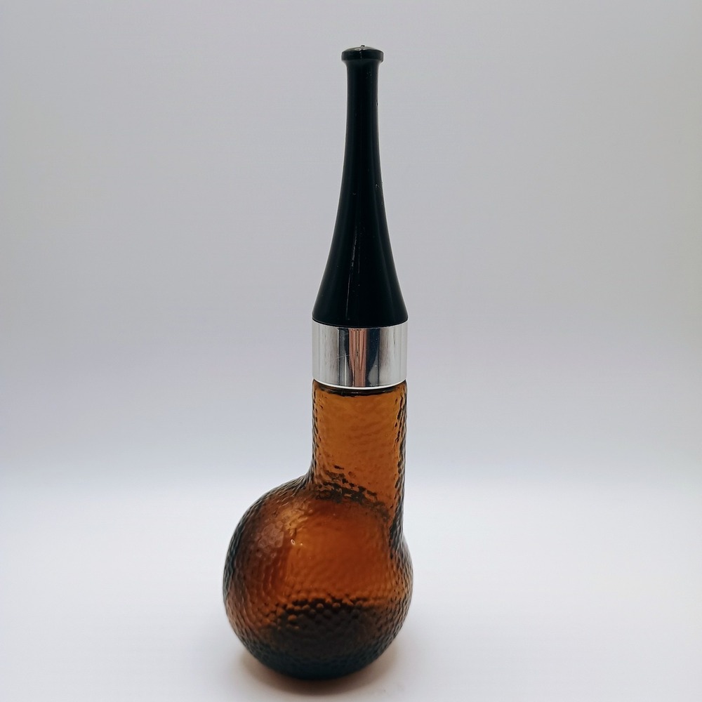 Vintage Avon Oland Pipe After Shave Bottle Amber Glass Decanter 2 oz